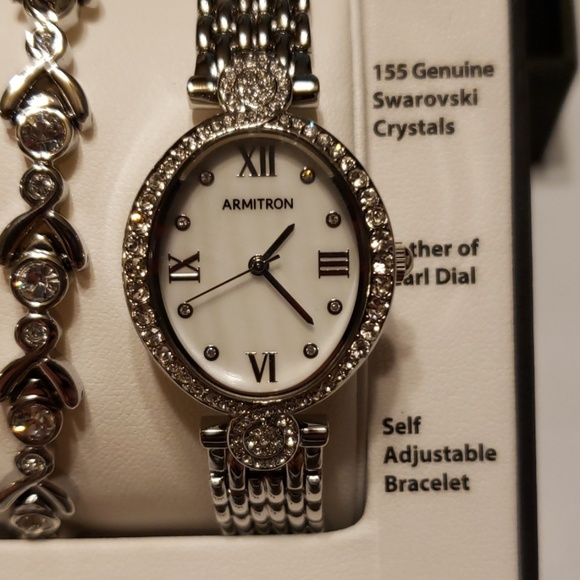 Armitron Crystal Bracelet and Watch Gift Set - Picture 3 of 5
